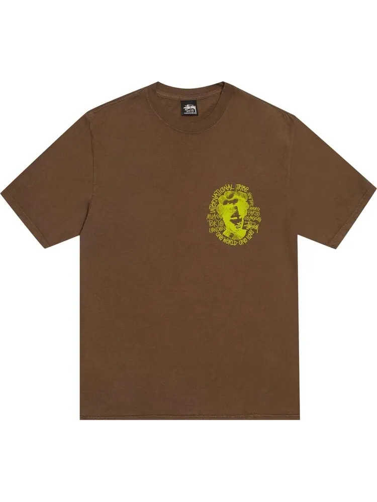 Футболка Stussy Camelot 'Brown' — изображение 1 из 2, коричневый