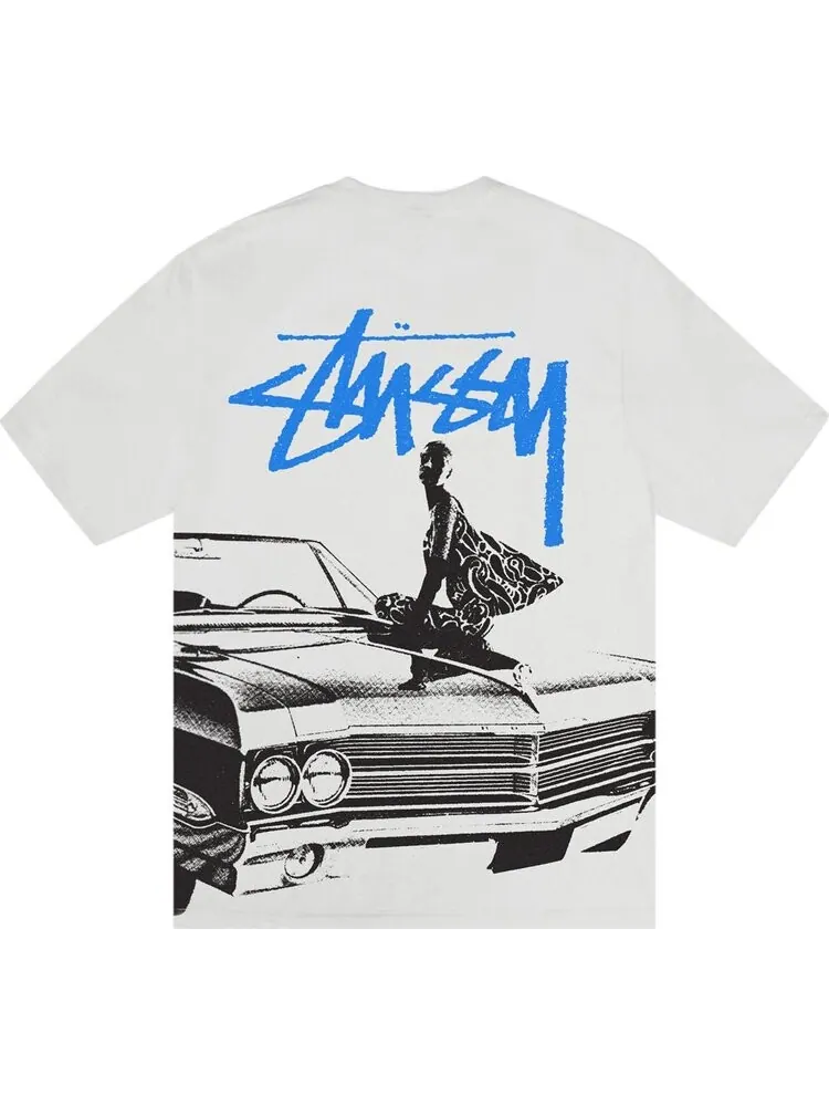 Футболка Stussy Beat Crazy 'Fog' — изображение 2 из 2, серый