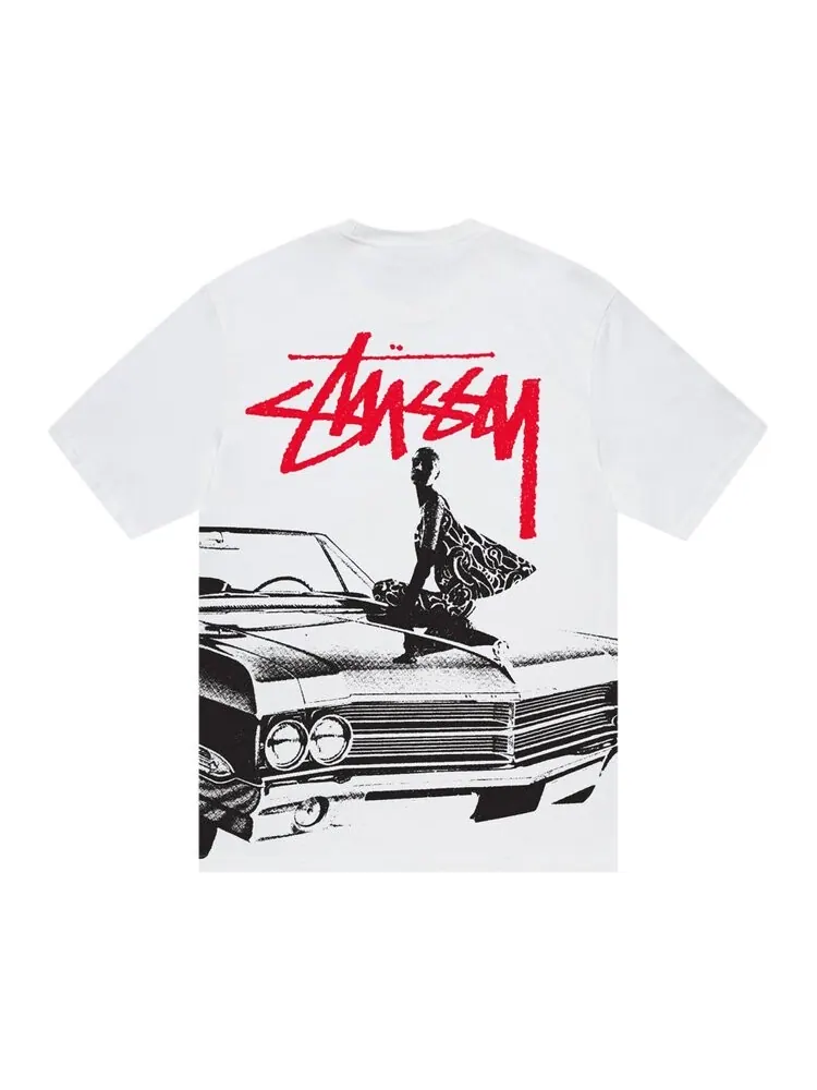 Футболка Stussy Beat Crazy 'White' — изображение 2 из 2, белый