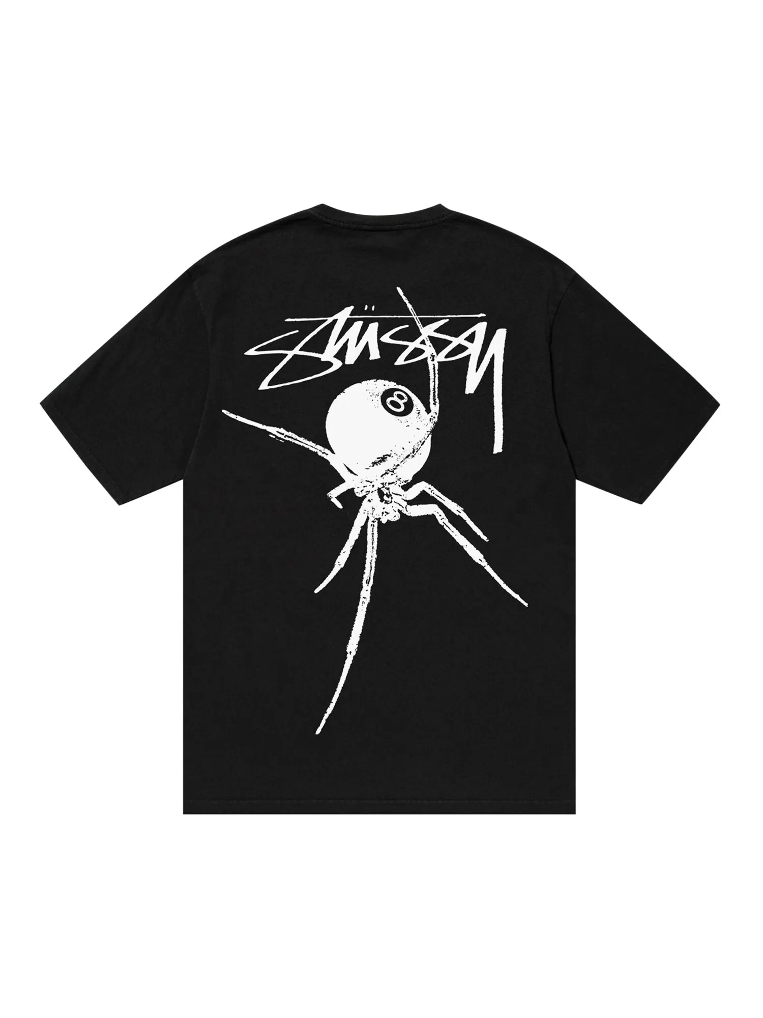 Футболка Stussy Arachnid, окрашенная в пигмент — изображение 2 из 2, черный