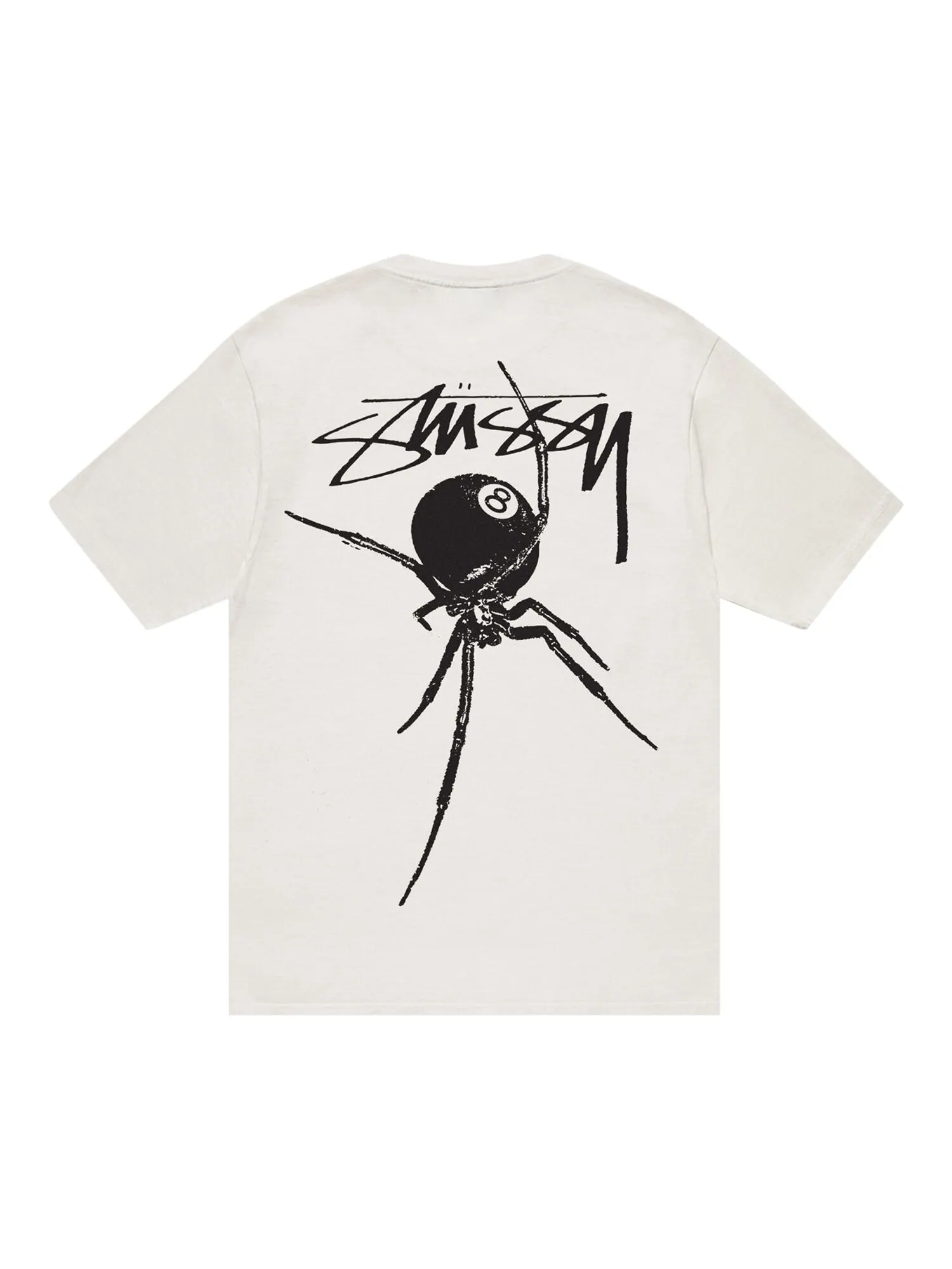 Футболка Stussy Arachnid, окрашенная в пигмент, Натуральная — изображение 2 из 2, прозрачный