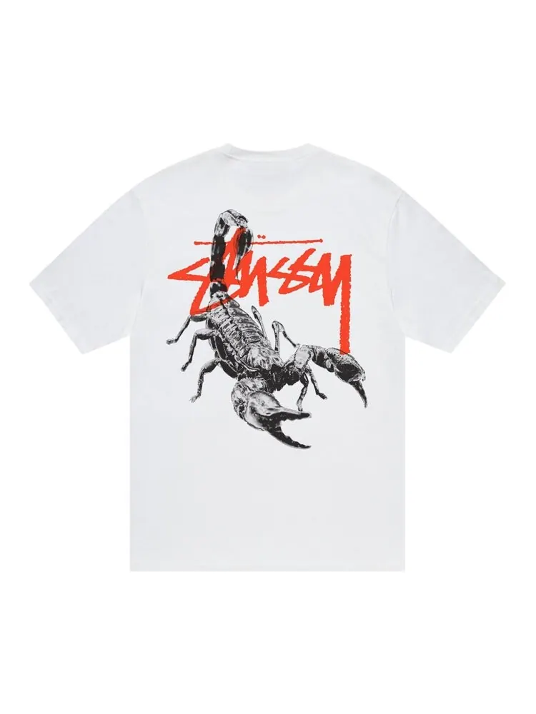 Футболка Stussy Scorpion 'White' — изображение 2 из 2, белый
