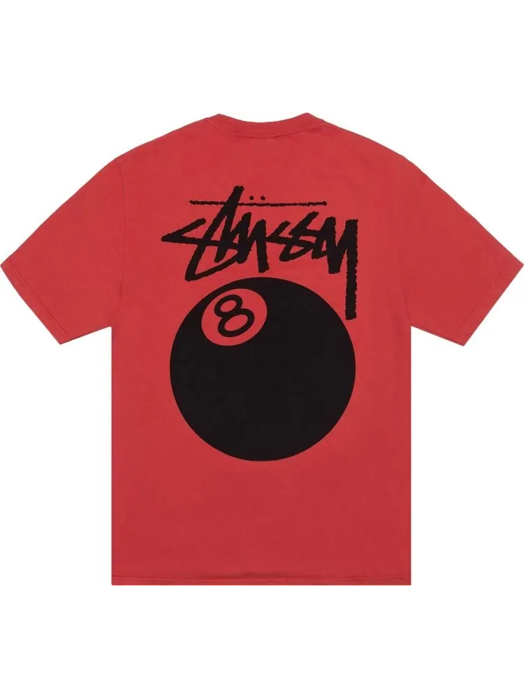 Футболка Stussy 8 Ball 'Guava' — изображение 2 из 2, красный