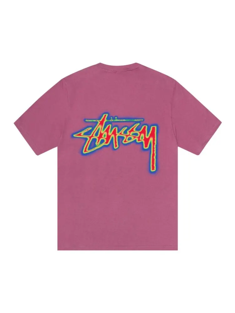 Футболка Stussy Thermal Stock Tee — изображение 2 из 2, розовый