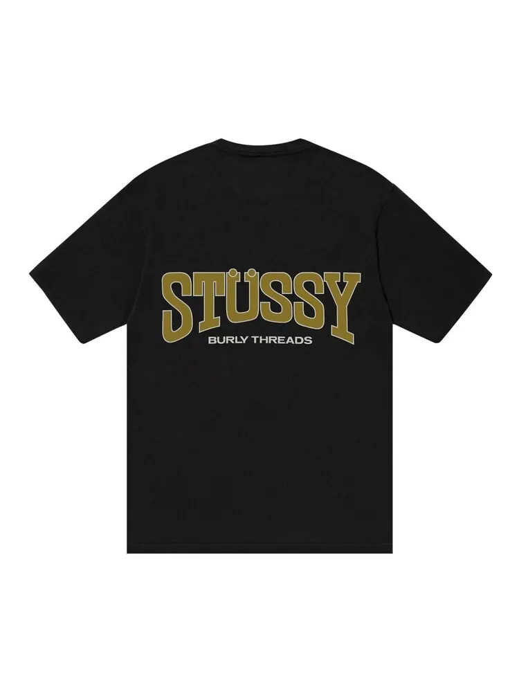 Футболка Stussy Burly Threads Tee — изображение 2 из 2, черный