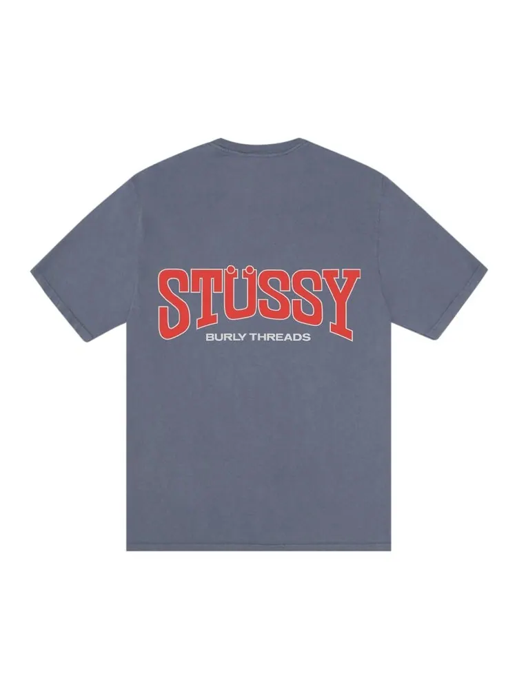 Футболка Stussy Burly Threads Tee — изображение 2 из 2, синий