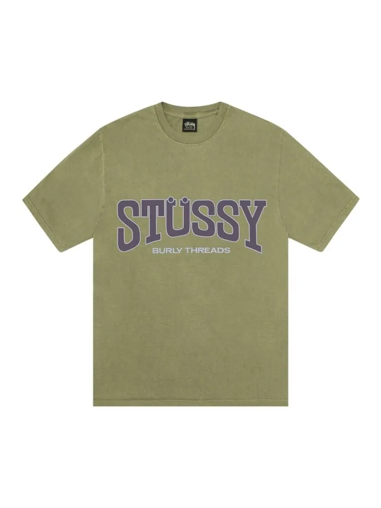 Футболка Stussy Burly Threads Tee — изображение 1 из 2, зеленый