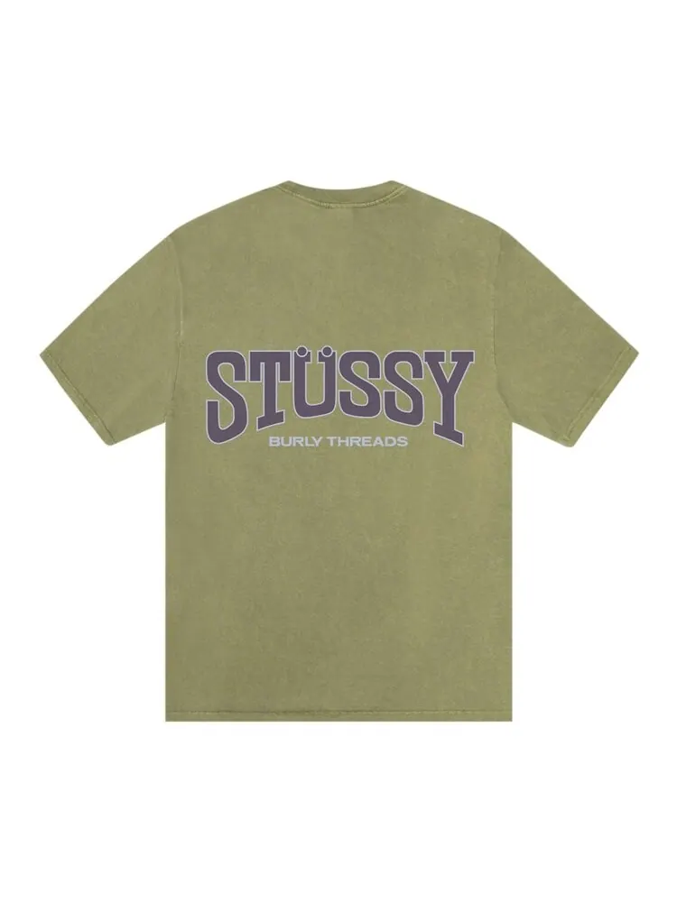 Футболка Stussy Burly Threads Tee — изображение 2 из 2, зеленый