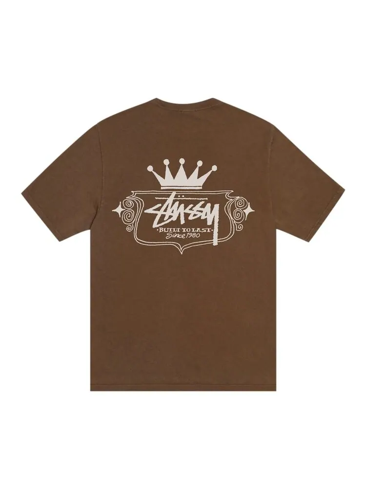 Футболка Stussy Built To Last Tee — изображение 2 из 2, коричневый