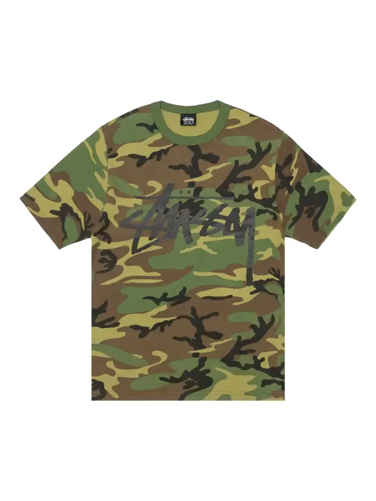 Футболка Stussy Stock Camo 'Camo/Black' — изображение 1 из 2, мульти