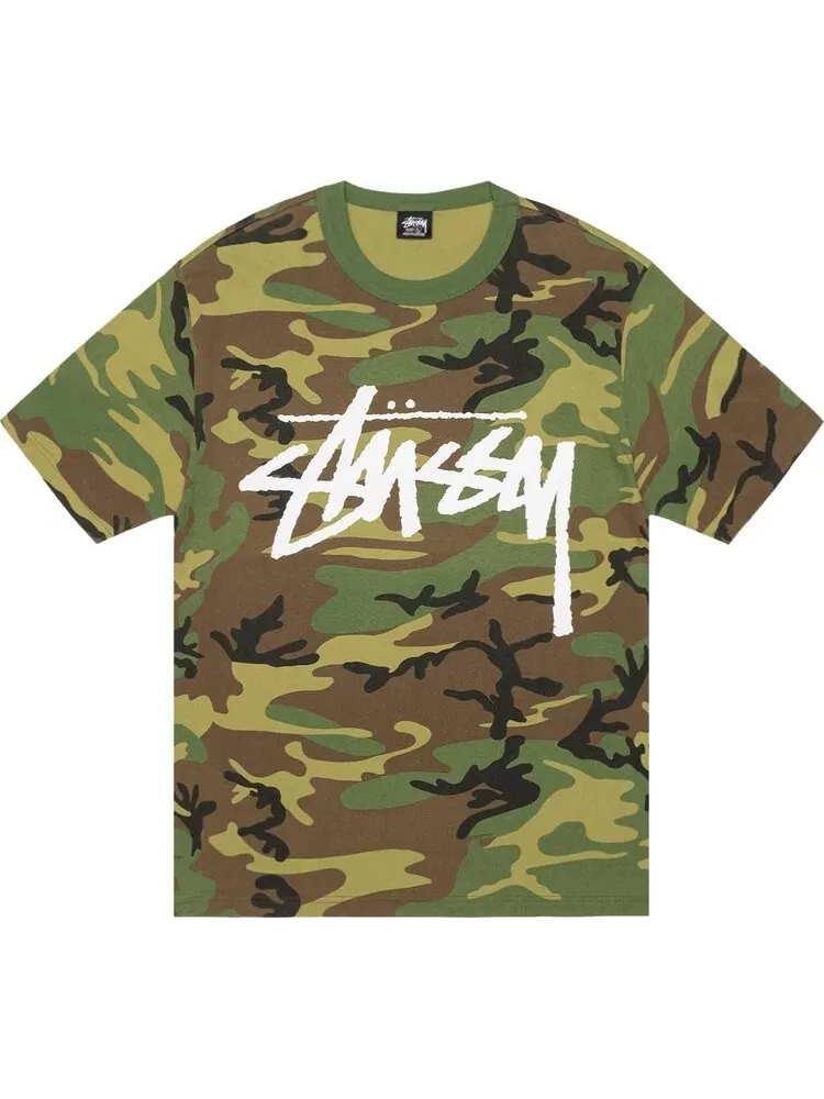 Футболка Stussy Stock Camo 'Camo/White' — изображение 1 из 2, мульти