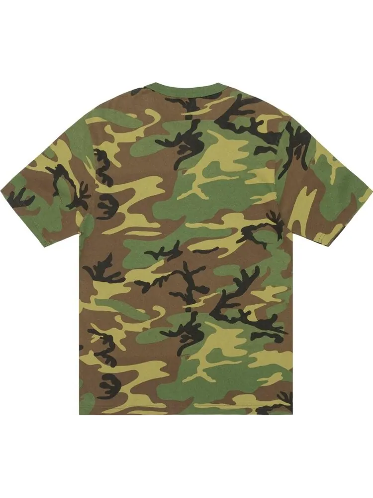 Футболка Stussy Stock Camo 'Camo/White' — изображение 2 из 2, мульти