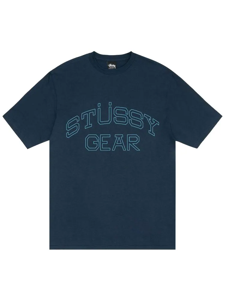Футболка Stussy Gear Tee 'Navy' — изображение 1 из 2, темно-синий