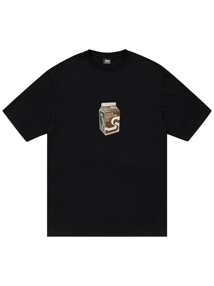 Футболка Stussy Milk Tee 'Black' — изображение 1 из 2, черный