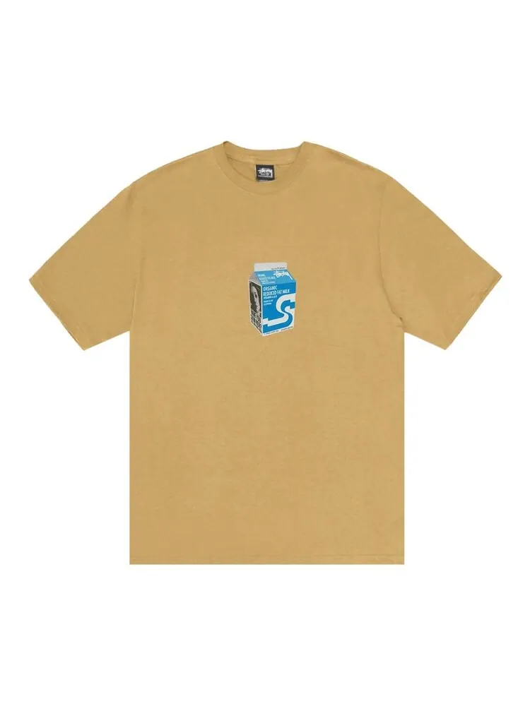 Футболка Stussy Milk Tee Curry — изображение 1 из 2, желтый