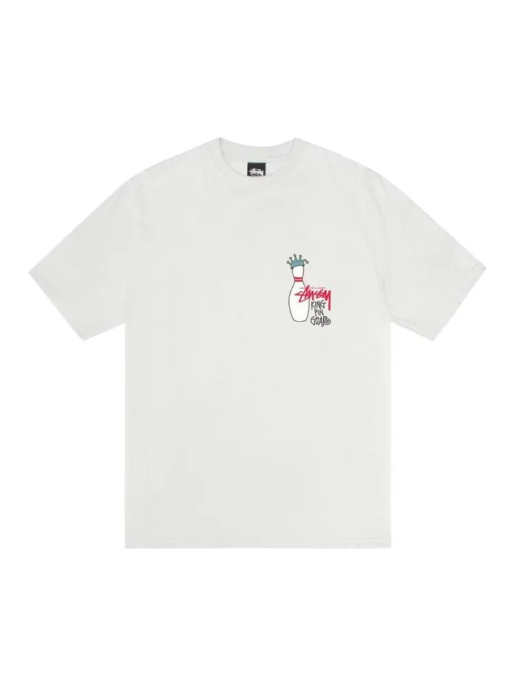 Футболка Stussy Pigment Dyed Kingpin Tee Natural — изображение 1 из 2, кремовый