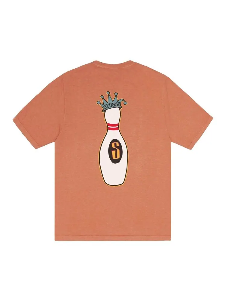 Футболка Stussy Pigment Dyed Kingpin Tee Rust — изображение 2 из 2, оранжевый