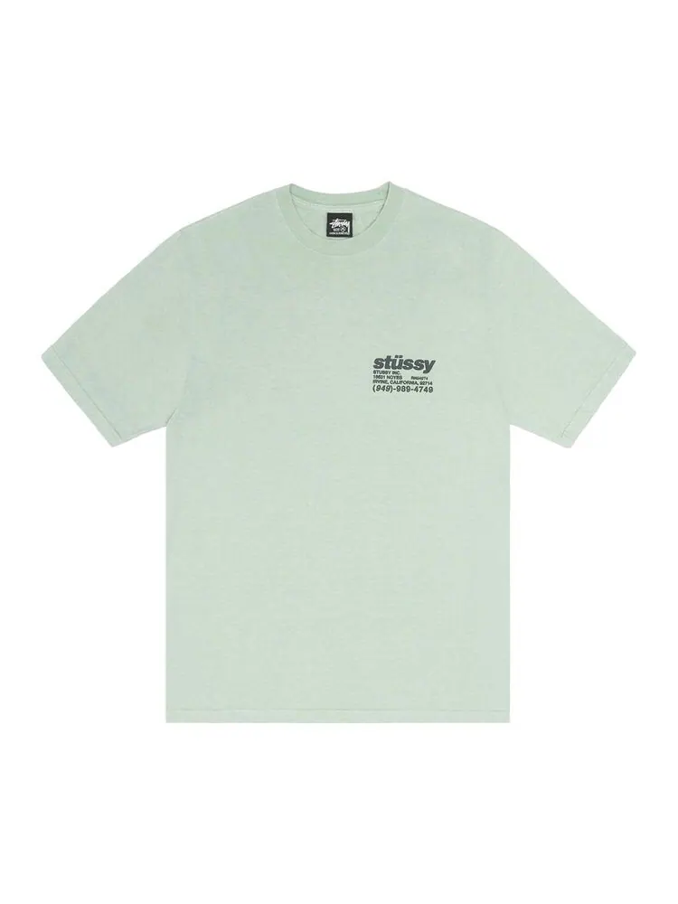 Футболка Stussy Pigment Dyed DNA Tee Granite — изображение 1 из 2, зеленый