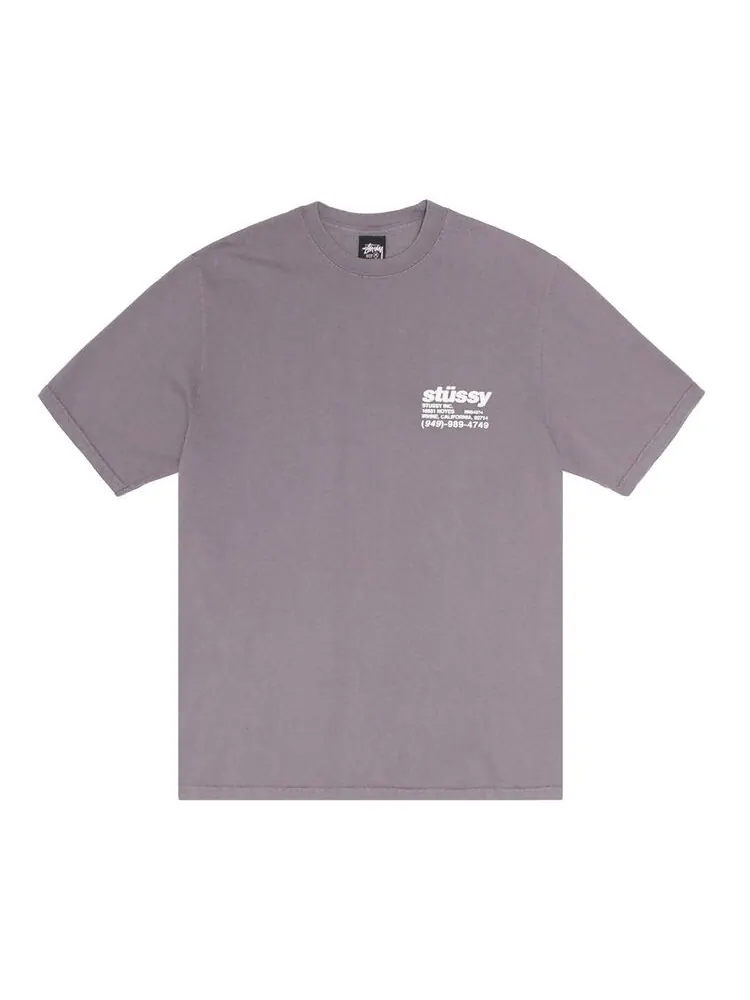 Футболка Stussy Pigment Dyed DNA Tee Shark — изображение 1 из 2, фиолетовый