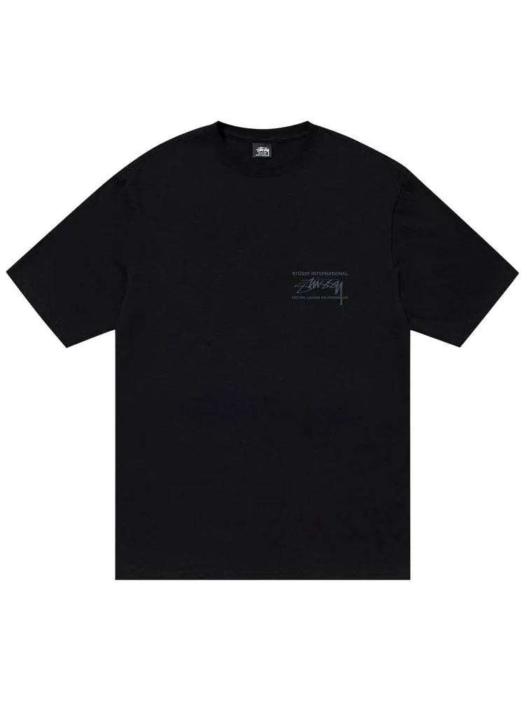 Футболка Stussy Smooth International Tee 'Black' — изображение 1 из 2, черный