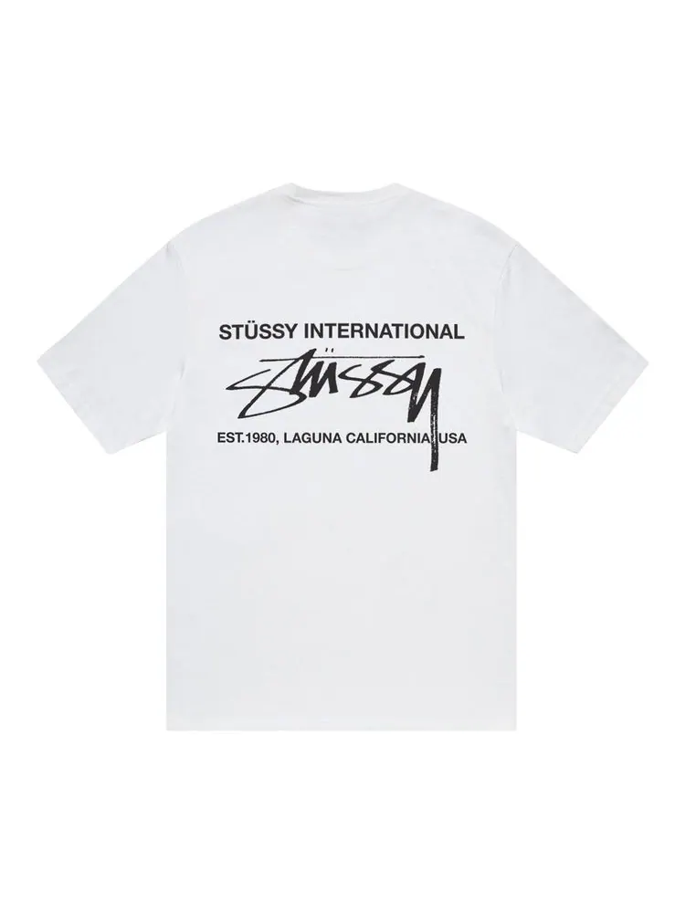 Футболка Stussy Smooth International Tee White — изображение 2 из 2, белый