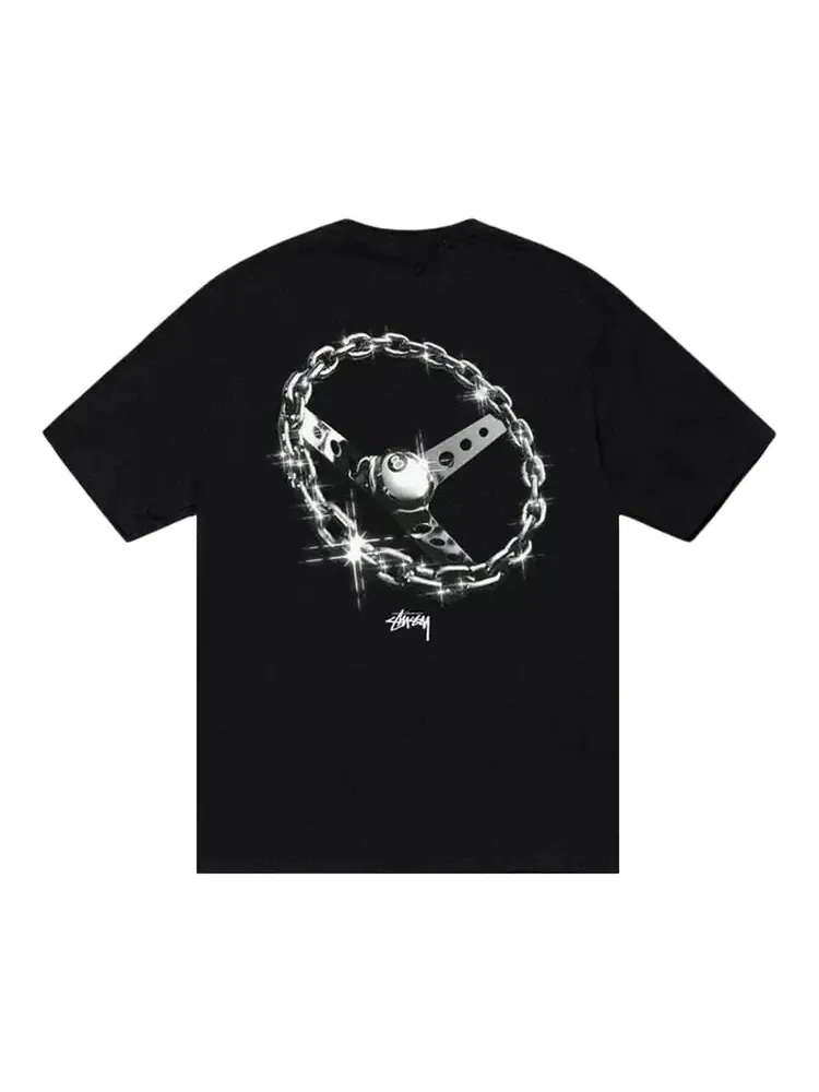 Футболка Stussy Chain-link Tee — изображение 2 из 2, черный