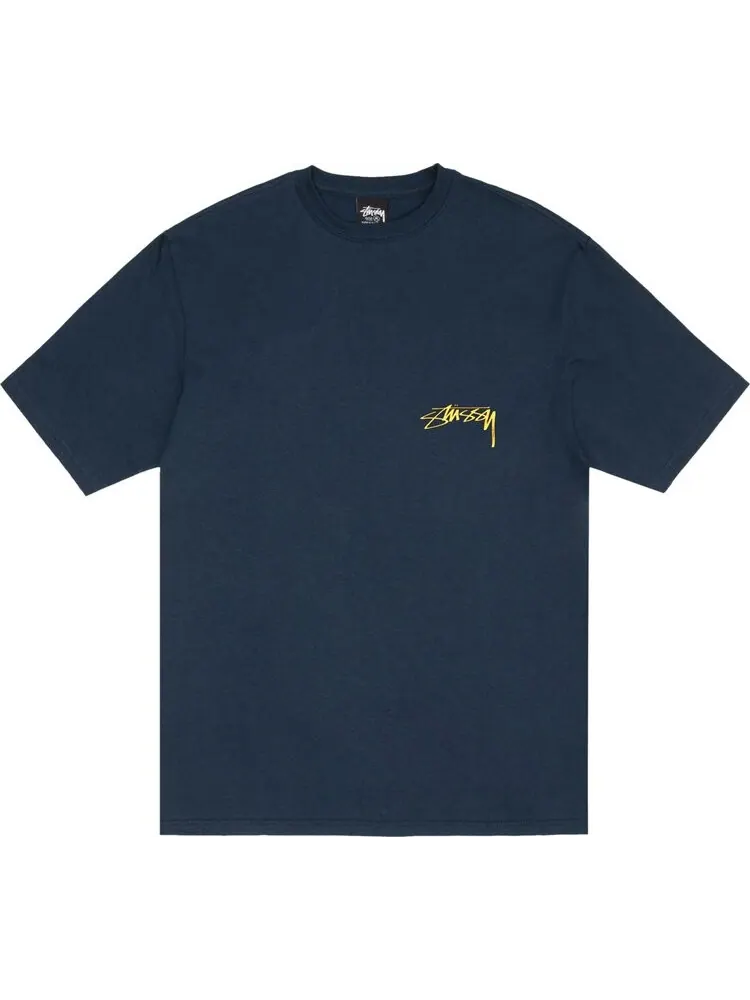 Футболка Stussy Night Lights 'Navy' — изображение 1 из 2, синий