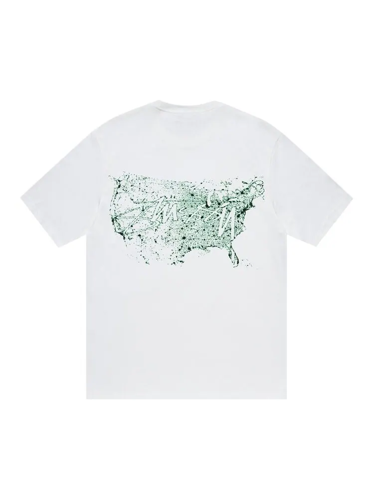 Футболка Stussy Night Lights 'White' — изображение 2 из 2, белый