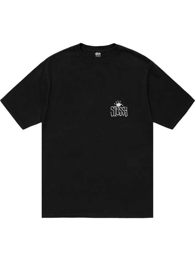 Футболка Stussy Crown International 'Black' — изображение 1 из 2, черный