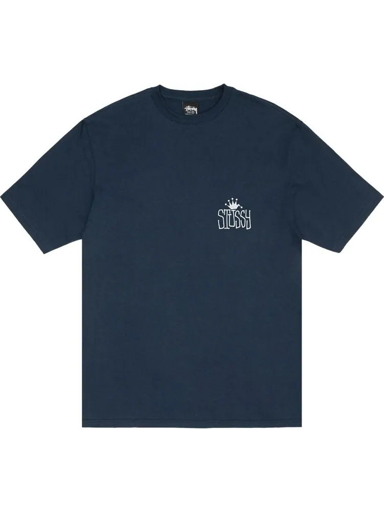 Футболка Stussy Crown International 'Navy' — изображение 1 из 2, синий