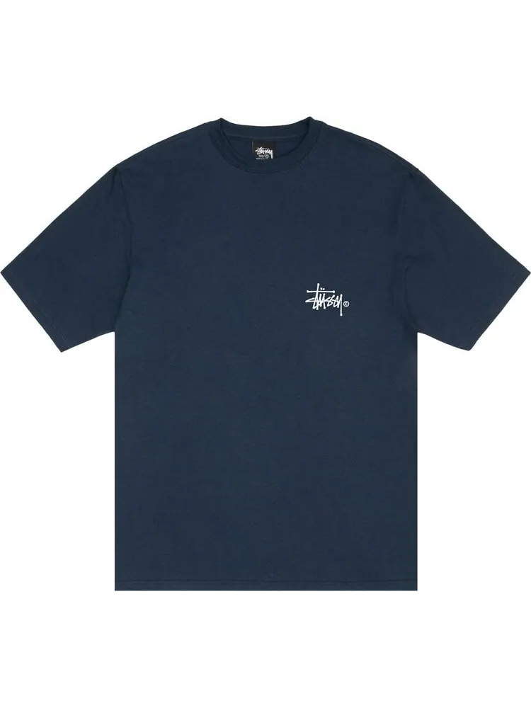 Футболка Stussy Grassfed 'Navy' — изображение 1 из 2, синий