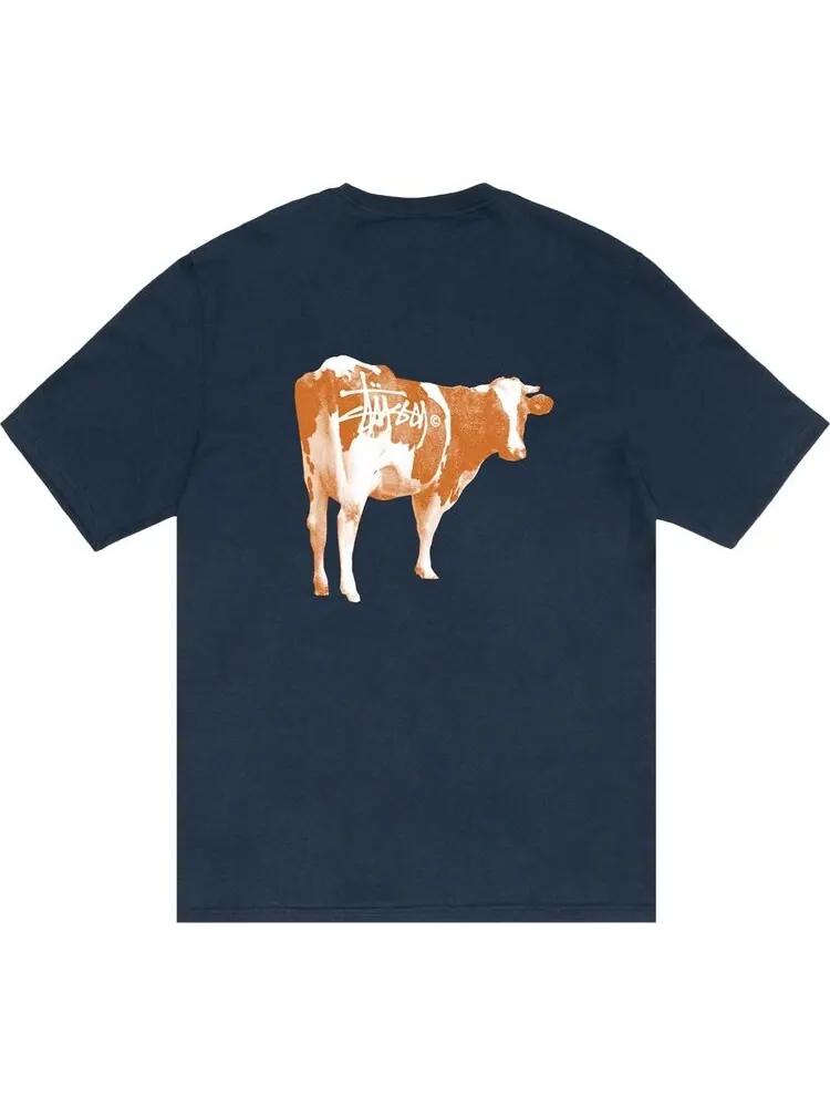 Футболка Stussy Grassfed 'Navy' — изображение 2 из 2, синий