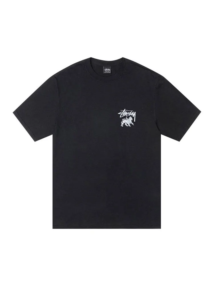 Футболка Stussy Pigment Dyed Rasta Lion Tee — изображение 1 из 2, черный