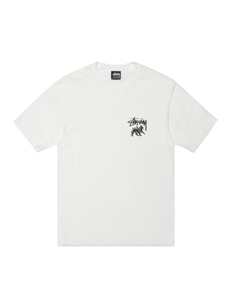 Футболка Stussy Pigment Dyed Rasta Lion Tee Natural — изображение 1 из 2, кремовый