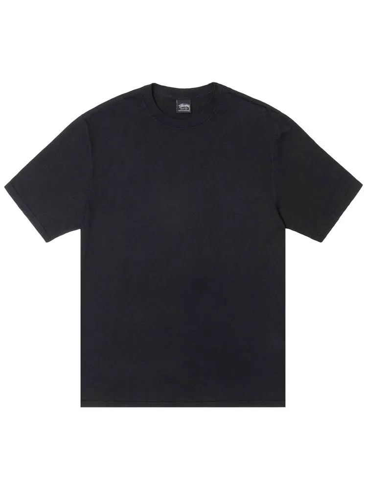 Футболка Stussy Pigment Dyed Buana Tee 'Black' — изображение 1 из 2, черный