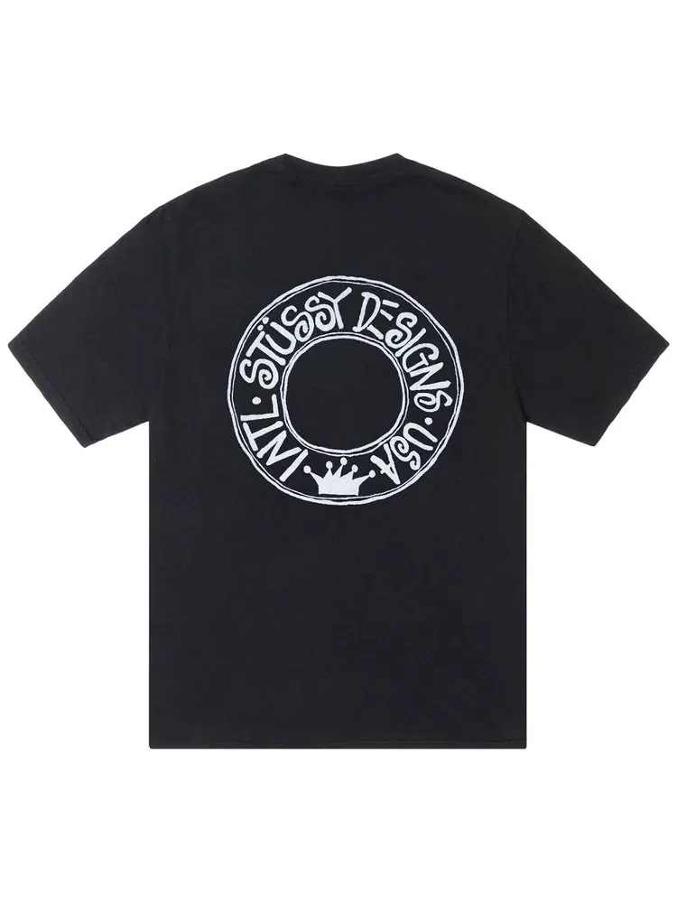 Футболка Stussy Pigment Dyed Buana Tee 'Black' — изображение 2 из 2, черный