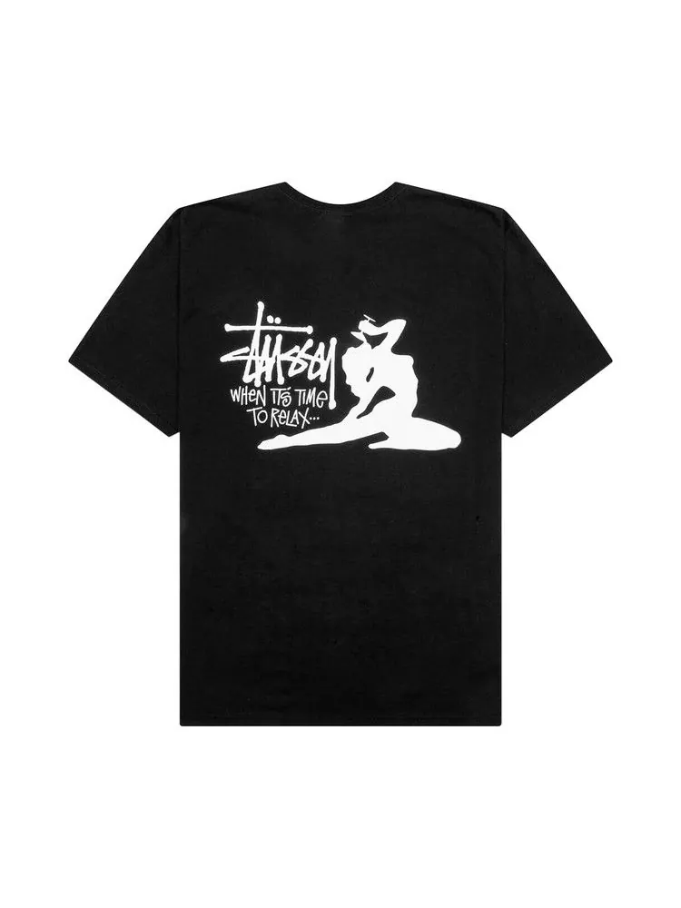 Футболка Stussy Relax Tee — изображение 2 из 3, черный