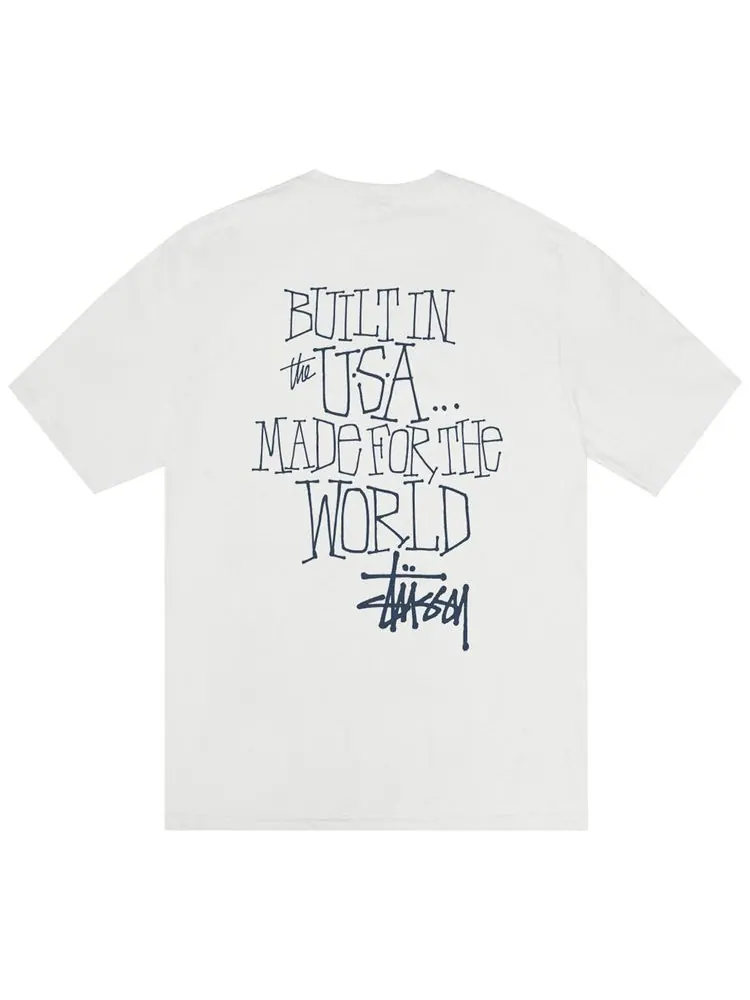 Футболка Stussy Built In USA Tee Pigment Dyed 'Natural' — изображение 2 из 2, прозрачный