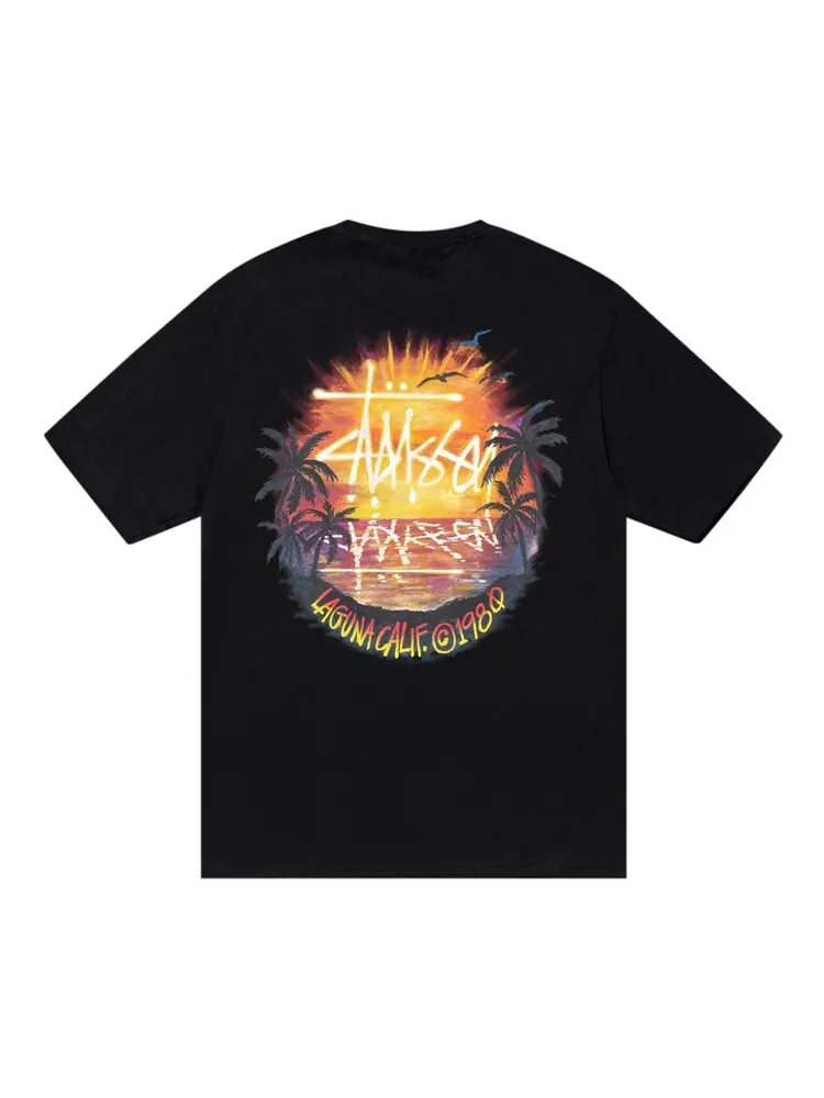 Футболка Stussy Sunset Tee — изображение 2 из 2, черный