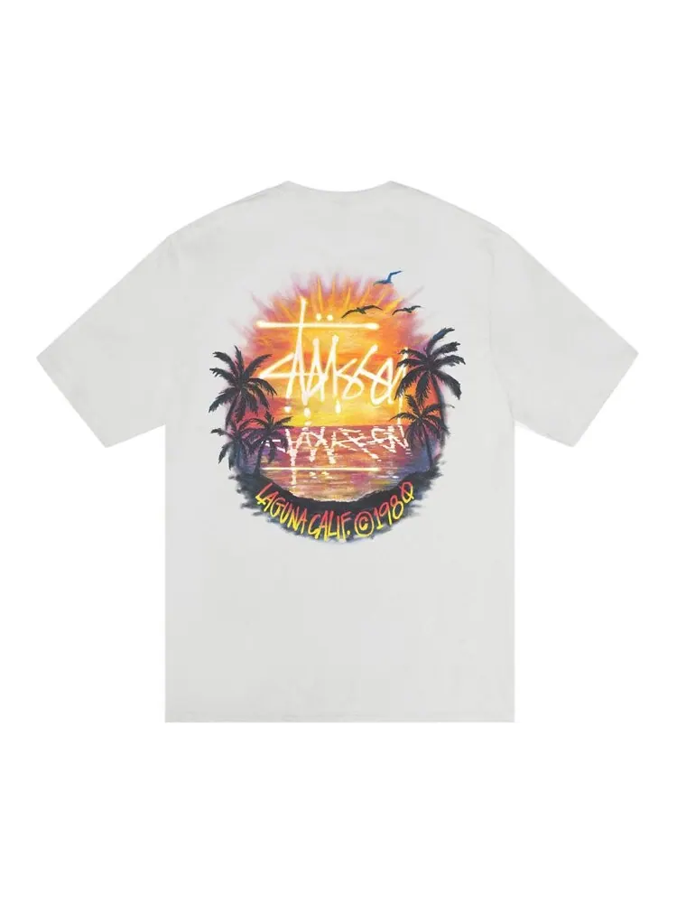 Футболка Stussy Sunset Tee — изображение 2 из 2, серый