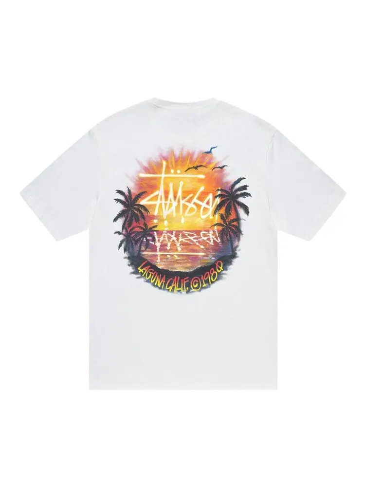 Футболка Stussy Sunset Tee — изображение 2 из 2, белый