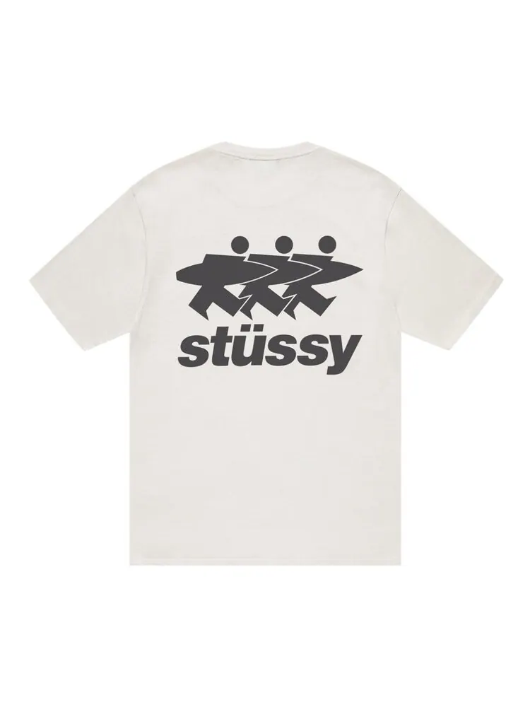Футболка Stussy Surfwalk Tee — изображение 2 из 2, бежевый