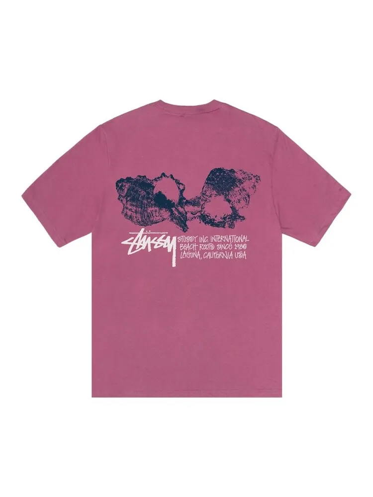 Футболка Stussy Shells Tee — изображение 2 из 2, фиолетовый