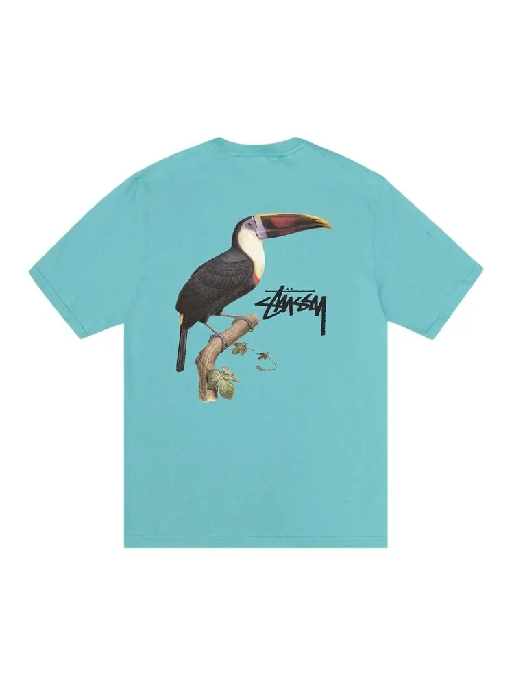 Футболка Stussy Toucan Tee — изображение 2 из 2, океанский