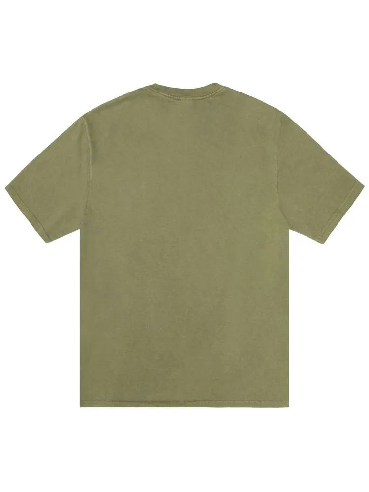 Футболка Stussy Beach Roots Tee 'Olive' — изображение 2 из 2, оливковый
