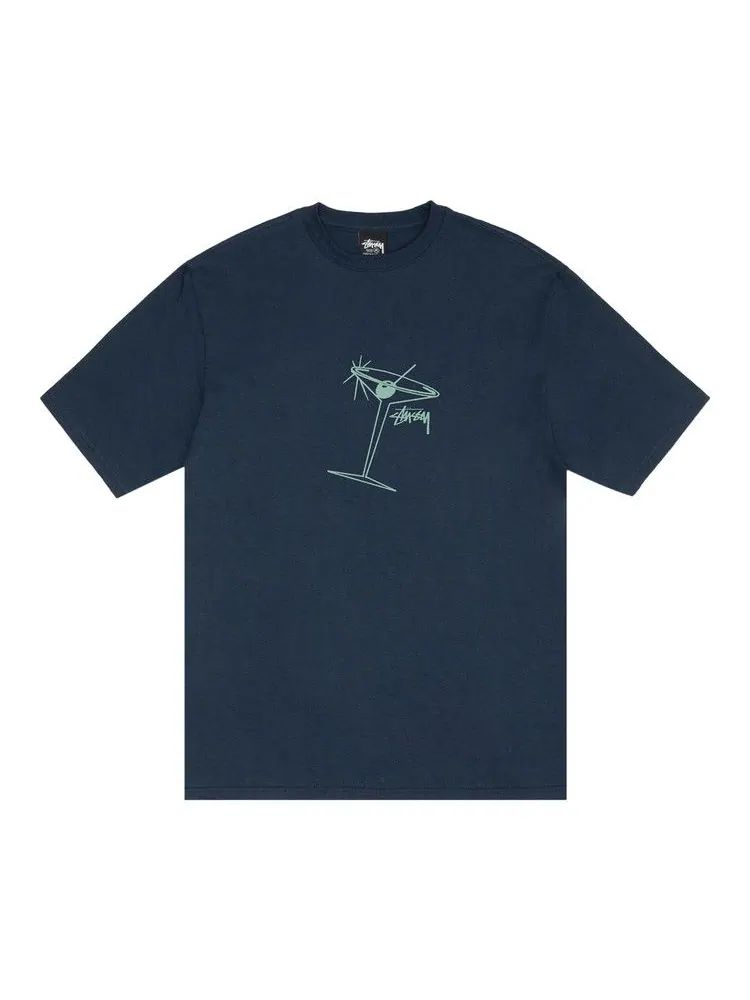 Футболка Stussy Martini Tee — изображение 1 из 2, темно-синий