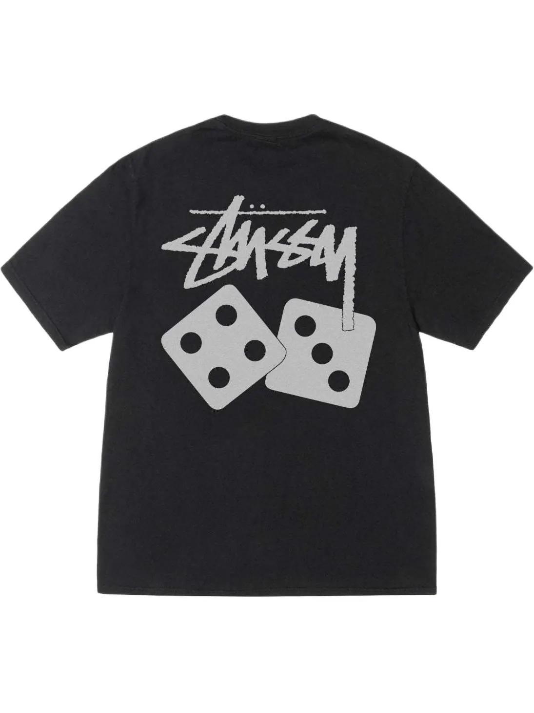 Футболка Stussy Dice Pigment-dyed — изображение 2 из 2, черный