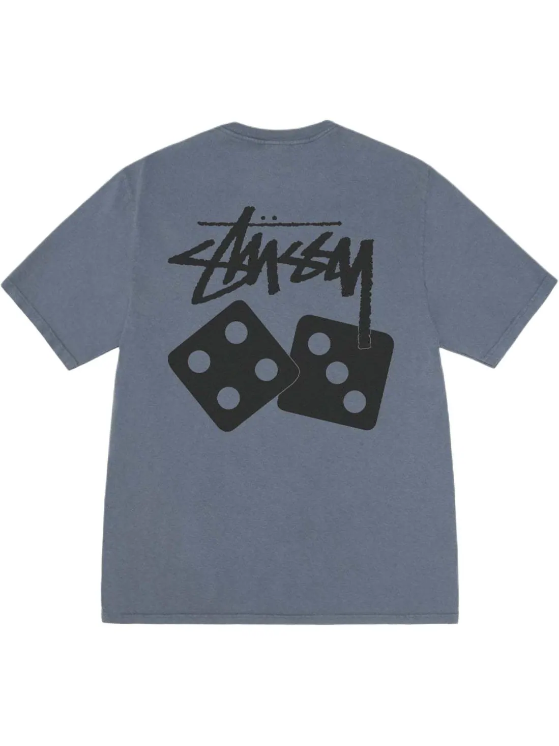 Футболка Stussy Dice Pigment-dyed — изображение 2 из 2, синий