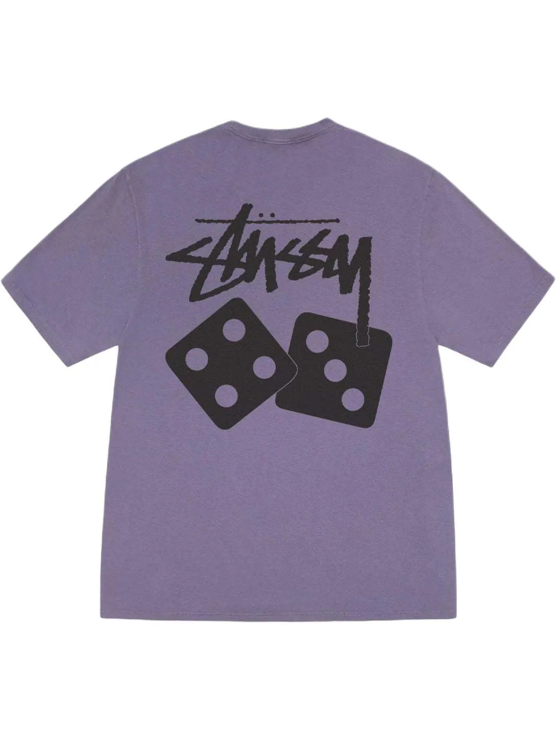 Футболка Stussy Dice Pigment-dyed — изображение 2 из 2, фиолетовый