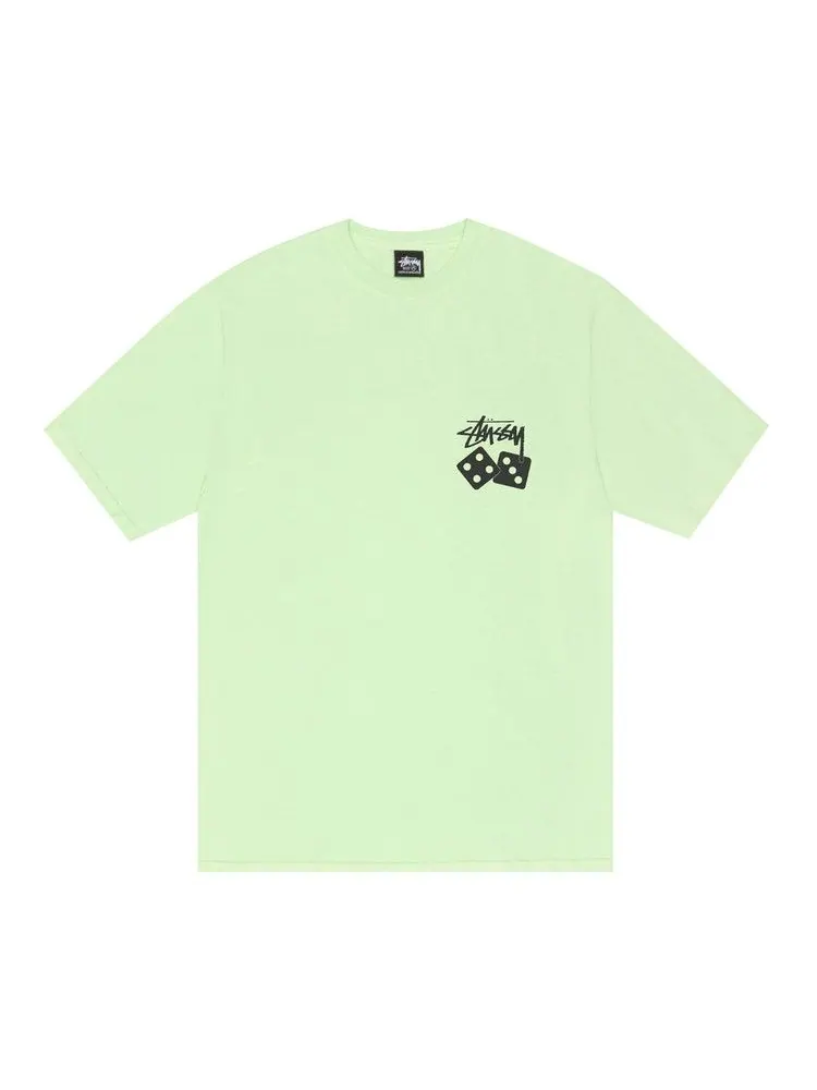 Футболка Stussy Dice Tee Pigment Dyed — изображение 1 из 2, писташковый